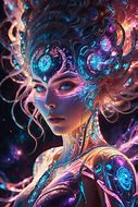 Image result for Sentient Female Computer Art