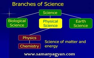 Image result for 4 Major Branches of Science