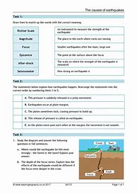 Image result for Earthquake Worksheet