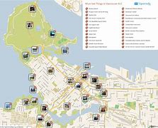 Image result for Tourist Map of Vancouver BC