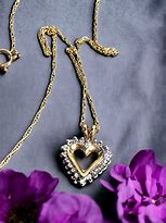 Image result for Simple Gold Heart Necklace