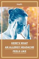 Image result for Allergy Headache