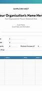 Image result for Bid Tab Sheet