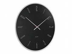 Image result for Wall Clock Mirror Black