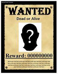 Image result for FBI Wanted Poster Template