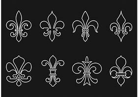 Image result for Fleur De Lis Line Design