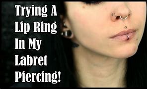 Image result for Irritated Lip Piercing