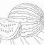 Image result for Watermelon Coloring Page