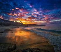 Image result for sunset with sun beach