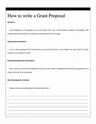 Image result for Grant Proposal Outline Template