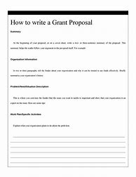 Image result for Template for Grant Proposal