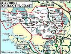 Image result for Williams Lake BC Map