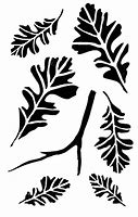 Image result for Oak Leaf Wreath Stencil