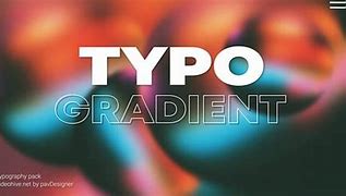 Image result for Typography Gradient Face