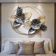 Image result for 3D Metal Flower Wall Decor