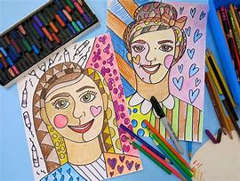 Image result for Folk Art Self Portrait