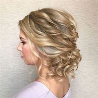 Image result for Low Updo Curly Hair