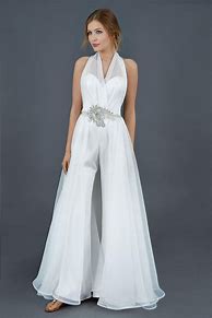 Image result for White Wedding Pant Suits for Women