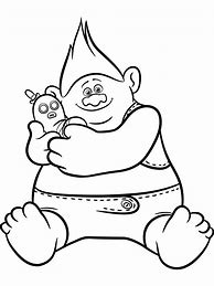 Image result for Twin Trolls Coloring Pages