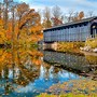 Image result for Ashland Covered Bridge in Autumn