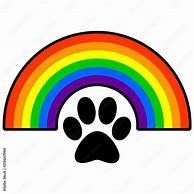 Image result for Rainbow Paw Print Boorder Machine Embroidery