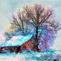 Image result for Folk Art Paintings Winter Scene