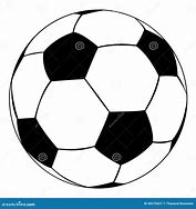 Image result for Soccer Ball Black Outline