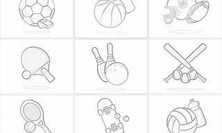 Image result for Sports Frame Coloring