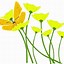 Image result for Green and Yellow Flower Clip Art