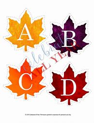 Image result for Fall Leaf Letters