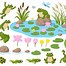 Image result for Cartoon Frog Hopping