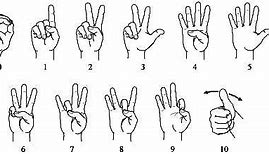 Image result for Sign Language Numbers 1-10