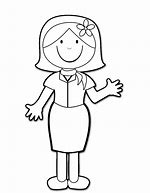 Image result for teacher clip art black and white