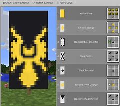 Image result for How to Make a Crown Banner Minecraft