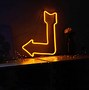 Image result for Neon Arrow Sign White Background