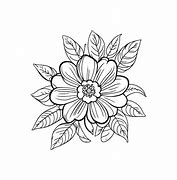 Image result for Simple Black and White Flower Decals