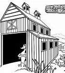 Image result for Barn Coloring Page Very Simple