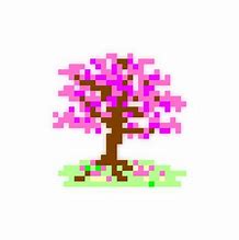 Image result for Cherry Blossom Pixel Grid