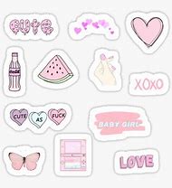 Image result for Preppy Pink Stickers