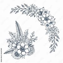 Image result for Drawn Flower Border