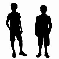 Image result for 2 Boys Silhouette