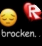 Image result for Brocken Meme Heart Roblox