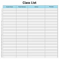 Image result for Printable Blank Name List