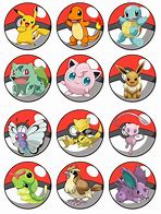 Image result for Free Printable Pokemon Cupcake Toppers