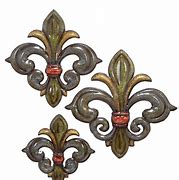 Image result for Colorful Fleur De Lis Wall Decor