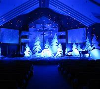 Image result for Christmas Stage Decorations Church