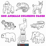 Image result for Zoo Animals Coloring Worksheet