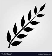 Image result for Curved Leaf Branch Silhouette