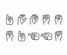 Image result for Sign Language Icon