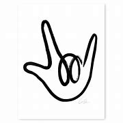 Image result for Love You Sign Language Background